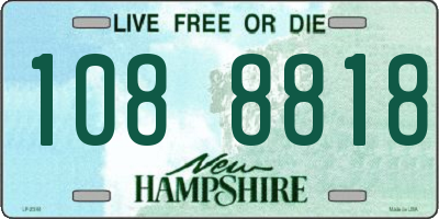 NH license plate 1088818