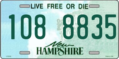 NH license plate 1088835