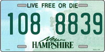NH license plate 1088839
