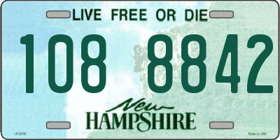 NH license plate 1088842