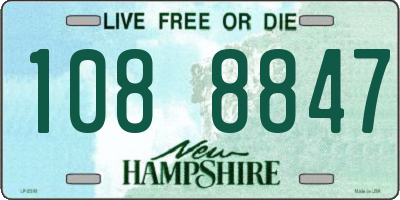 NH license plate 1088847