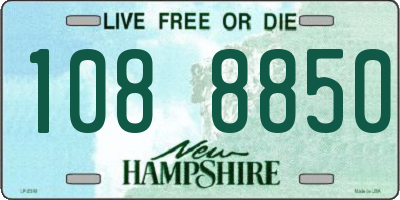 NH license plate 1088850