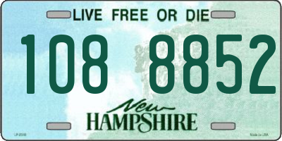 NH license plate 1088852