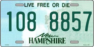 NH license plate 1088857