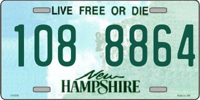NH license plate 1088864