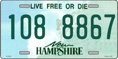 NH license plate 1088867