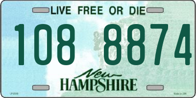 NH license plate 1088874