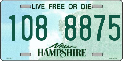 NH license plate 1088875