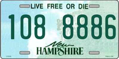 NH license plate 1088886