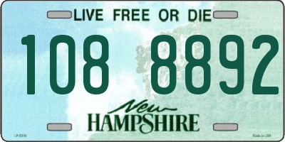 NH license plate 1088892