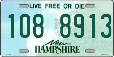 NH license plate 1088913