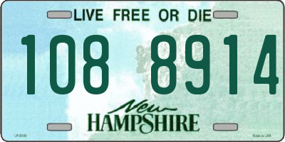 NH license plate 1088914