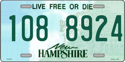 NH license plate 1088924