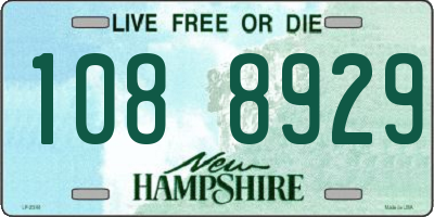 NH license plate 1088929
