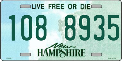 NH license plate 1088935