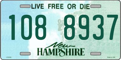 NH license plate 1088937