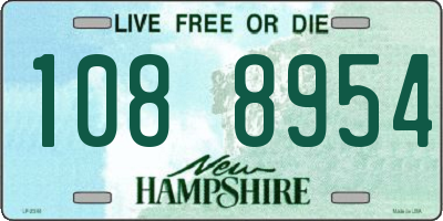 NH license plate 1088954