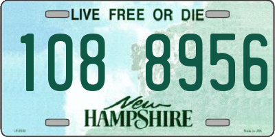 NH license plate 1088956