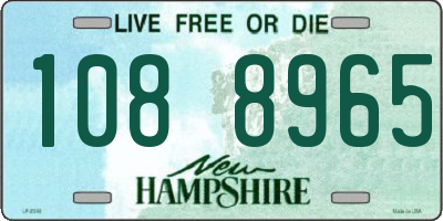 NH license plate 1088965