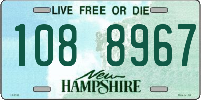 NH license plate 1088967