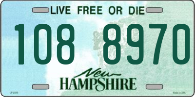 NH license plate 1088970