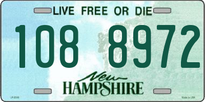NH license plate 1088972