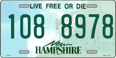 NH license plate 1088978