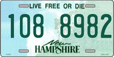 NH license plate 1088982