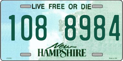 NH license plate 1088984