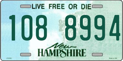 NH license plate 1088994