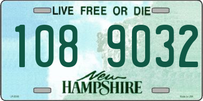 NH license plate 1089032