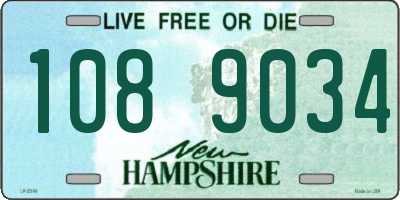NH license plate 1089034