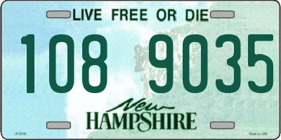 NH license plate 1089035
