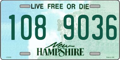 NH license plate 1089036