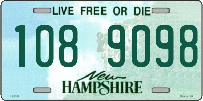 NH license plate 1089098