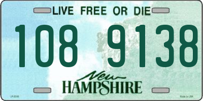 NH license plate 1089138