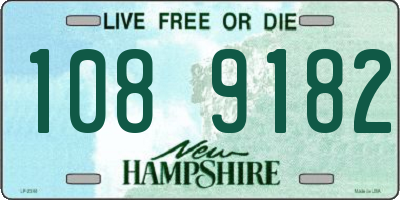 NH license plate 1089182