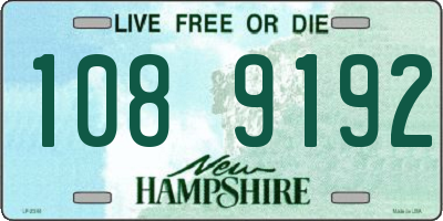 NH license plate 1089192
