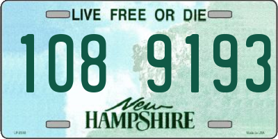 NH license plate 1089193