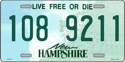 NH license plate 1089211