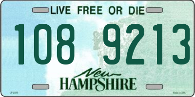 NH license plate 1089213