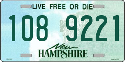 NH license plate 1089221