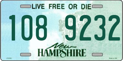 NH license plate 1089232
