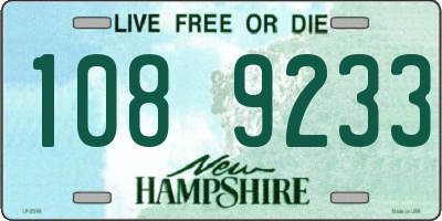 NH license plate 1089233