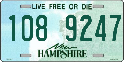 NH license plate 1089247