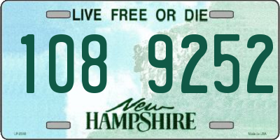 NH license plate 1089252