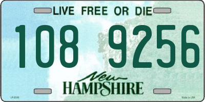 NH license plate 1089256