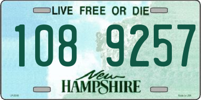 NH license plate 1089257