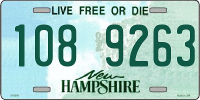 NH license plate 1089263