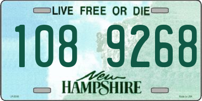 NH license plate 1089268